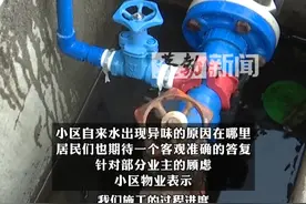 小区自来水散发异味 物业：供水管网有序重铺清洗  原因暂时不明 会请第三方机构检测 #小区自来水散发异味视频封面