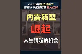 一口气讲清楚内需转型红利 2025年经济转型下，新一轮的红利来了#商业思维 #抖音精选 #职场经验互换派对 #抖音知识年终大赏  #赚钱