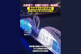 太浪漫！惠州最美大桥灯光调试，鹅城大桥12月28日正式通车，出圈打卡的又一新地标#惠州 #鹅城大桥 #交通 #道路出行 #网红打卡 @抖音创作小助手视频封面