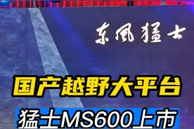 F-350平替 国产越野大平台 猛士MS600上市#猛士 #越玩越野 #硬派越野 #抖音汽车人共创计划视频封面