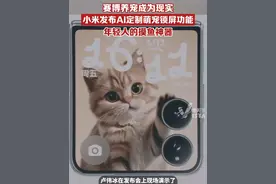 6月26日小米发布AI定制萌宠锁屏功能，家里的宠物也可以“养”在手机上#小米首发AI定制萌宠锁屏 #被小米小折叠AI萌宠萌到了