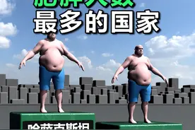 世界上肥胖人数最多的国家排名对比 #世界之最 #数据可视化 #肥胖视频封面