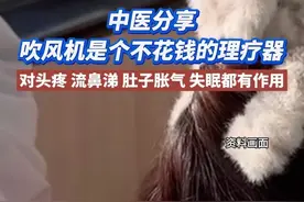 一个吹风机顶十个老中医，中医分享：吹风机是个不花钱的理疗器，对头疼、流鼻涕、肚子胀气、失眠都有很好的缓解作用。（红山晚报）#威海科普  #科普威海e起拍