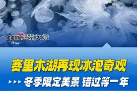 #赛里木湖再现冰泡奇观 ！这些赛里木湖冬季限定美景错过要再等一年！#新疆 #赛里木湖 #冰泡 #冰推视频封面