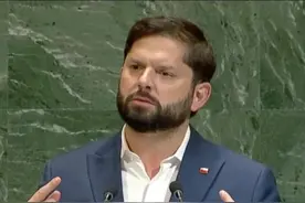 #智利总统联大炮轰以色列 ！"我不想看到内塔尼亚胡被炸死，我想看到他活着受审"