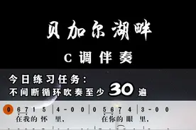 《贝加尔湖畔》C调动态谱。#贝加尔湖畔 #动态谱 #伴奏 #简谱 #口琴教学 #口琴教学入门零基础 视频封面