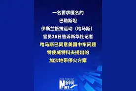 新华社快讯：哈马斯已同意美特使提出的加沙停火方案视频封面