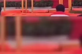 这是高手！舞狮途中柱子突然倒地，表演者凭实力化解#万万没想到 #舞狮 #高难度动作 视频封面