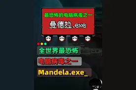 运行全世界最恐怖的电脑病毒之一“曼德拉.exe” 能否修复？视频封面