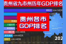 贵州省各市州GDP比较，贵阳突破5000亿，遵义奋勇直追！ #GDP视频封面