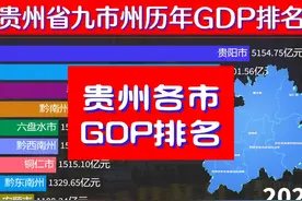贵州省各市州GDP比较，贵阳突破5000亿，遵义奋勇直追！ #GDP视频封面