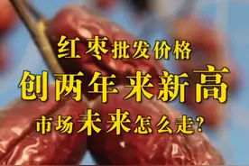 “爆红”！ #红枣批发价格创两年来新高  红枣市场未来怎么走？视频封面