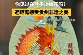 叶脉绣竟如此严苛！三四百叶片才成一作。贵州非遗“叶脉绣”传承人杨丽，将一片片叶子化作精美艺术品，绣出乡村振兴的美丽画卷。从“叶上飞针”到绣品远销海外，她通过短视频和直播，将千年非遗技艺传承与创新结合，让千年非遗焕发新生，走向更广阔的舞台。#贵州  #叶脉绣  #非遗视频封面