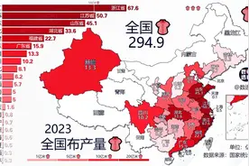 全国布产量，1978-2023 #布 #产量 #纺织 #轻工业 #棉视频封面
