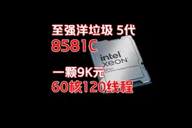 洋垃圾！五代至强8581C！双路服务器主机！甲方说的都对视频封面
