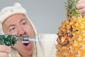 网上流传菠萝能防火！怪不得海绵宝宝用菠萝当房子！ #咽气诺测评