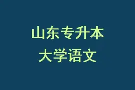 山东专升本《大学语文》精讲视频—诗词曲赋单元《光的赞歌》②视频封面