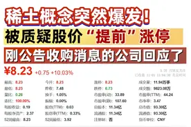 稀土概念突然爆发！被质疑股价“提前”涨停,刚公告收购消息的公司回应了 #A股  #稀土永磁板块  #英洛华