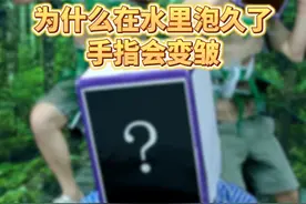 手指为什么泡久了会变皱？#科普 #冷知识 #53天天练视频封面