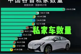 中国各省私家车数量TOP12，平均每家都有轿车了！ #内容启发搜索视频封面