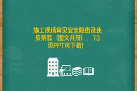 施工现场常见安全隐患及违反条款（图文并茂），73页ppt可下视频封面