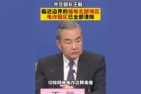 王毅：临近边界的缅甸北部地区电诈园区已全部清除
