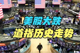 美股三大指数大幅收跌，道指创半世纪最长连跌纪录，历史走势回顾视频封面