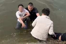 落水少年被救后哭喊没力气但不忘道谢，连救两人河南大哥体力超强 救完人就走，后续被找到发现他是一名退伍军人视频封面