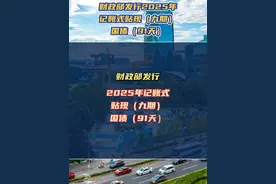 财政部发行2025年记账式贴现（九期）国债（91天）#国债视频封面