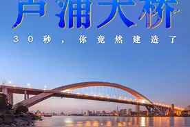 只需30秒，你竟然建造了卢浦大桥 #涨知识 #科普 #卢浦大桥 #桥梁 #拱桥视频封面