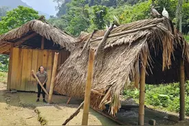 采摘早熟荔枝在路边摆摊售卖，并将破旧的厨房拆除准备重建视频封面