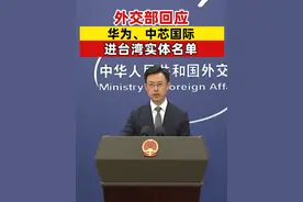 外交部回应 华为、中芯国际 进台湾实体名单#华为 #中芯国际 #半导体 #芯片