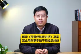 解读《民营经济促进法》：禁止利用刑事手段干预经济纠纷 #法圈视频封面