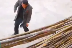 54岁父亲年后外出务工前，为80岁的爷爷奶奶劈了一院子柴，“父亲一年就回一两次家 劈了差不多三个小时”视频封面