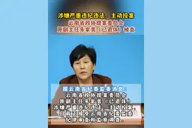 云南省政协提案委员会原副主任朱家美（已退休）涉嫌严重违纪违法，主动投案，目前正接受云南省纪委监委纪律审查和监察调查。 #审查调查视频封面