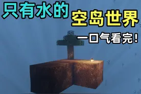 在只有水的空岛世界该如何生存？一口气看完！ #我的世界视频封面