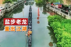 590岁盐步老龙，“重出江湖”！#南海  #大沥  #盐步  #龙舟视频封面