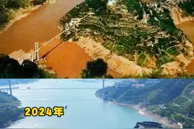 昔日白帝城瞿塘峡山河壮丽雄奇险峻，蓄水后碧波荡漾绘秀美丽画卷。#奉节 #白帝城 #瞿塘峡 #三峡蓄水 #长江三峡
