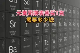 元素周期表上的元素各买1克，需要多少钱？视频封面