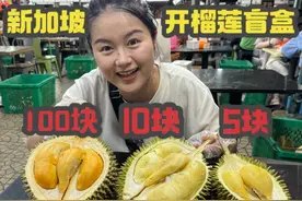 新加坡开榴莲盲盒，榴莲竟然只要5块一个，原来便宜也是有好货的视频封面