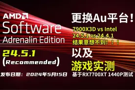 AMD驱动 24.5.1建议慎重更新，Au配A卡有神秘加成？ #diy电脑视频封面