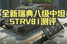 【毛毛WOTB】全新瑞典八级中坦：STRV81测评#坦克世界闪击战