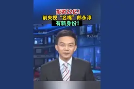 投资22亿！前央视“名嘴”郎永淳有新身份！视频封面