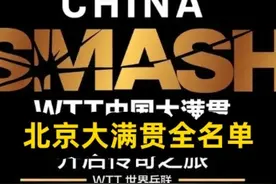 北京大满贯全名单公布，国乒22人首次参赛，林诗栋未获种子席位视频封面