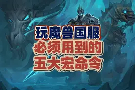 玩魔兽国服必备的五大宏命令，每一个都很好用 #魔兽世界视频封面