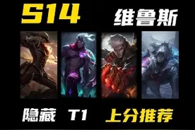 赛场热门，排位赛冷门，隐藏T1AD该怎么玩？ #一人一个s14小技巧  #每天1分钟 #维鲁斯 #陪子哥