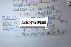 温田丁老师考研数学（4348）
Ed与R的关系祥解