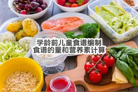学龄前儿童食谱编制-食谱的量和营养素计算 #学龄前儿童视频封面