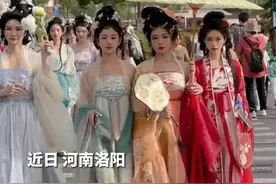 洛阳街头偶遇汉服小姐姐，千秋无绝色，悦目是佳人。网友：#看盛唐美人还数洛阳视频封面