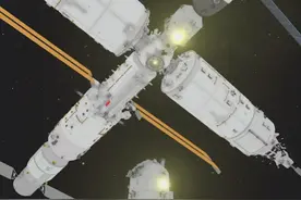 CG：神舟十八号载人飞船对接空间站全过程，六名航天员会师太空 #神舟十八交会对接 #天宫空间站 #神舟十八号对接空间站